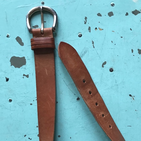 eddie bauer leather belt - Picture 4 of 6